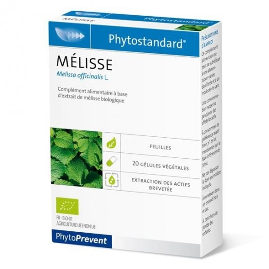 Phytostandard mélisse 20 gélules