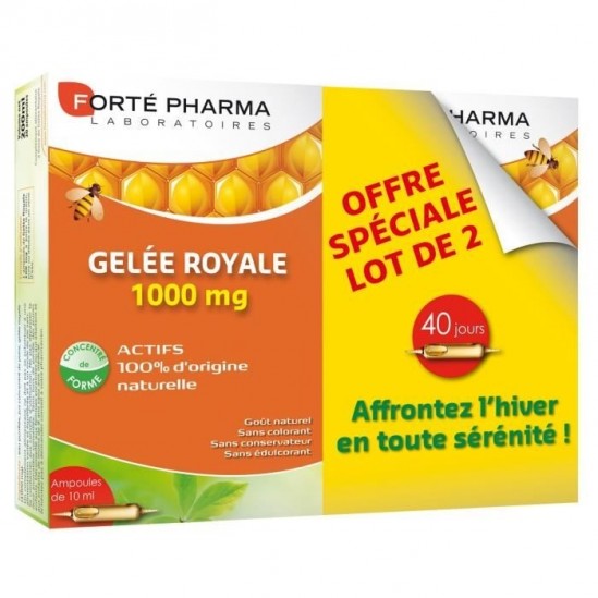 Forté Pharma Gelée Royale 1000 mg 2 x 20 Ampoules