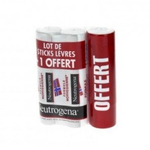 Neutrogena Stick Lèvres 3x4,8g dont 1 Offert