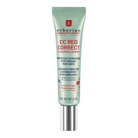 Erborian cc red correct à la centella asiatica crème anti rougeur 15ml