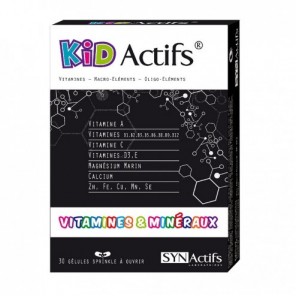 Synactifs kidactifs vitamines & mineraux 30 gélules