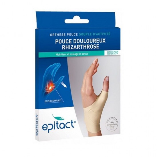 Epitact orthèse pouce souple d'activité rhizarthrose gauche taille S