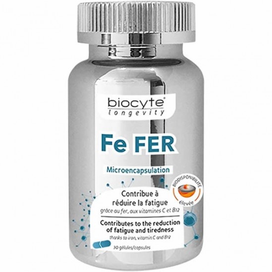 Biocyte fe fer liposomal 30 gélules