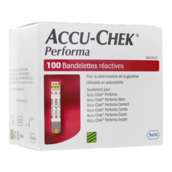 Accu-chek performa bandelettes réactives x100