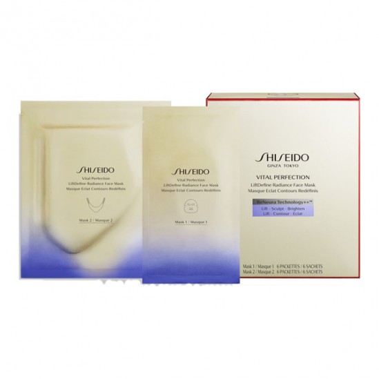 Shiseido vital perfection masque éclat contours redéfinis 2 x 6 sachets