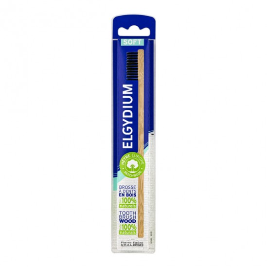 Elgydium soft brosse à dents en bois