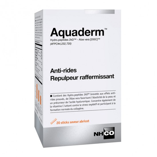 Nhco aquaderm anti-rides repulpeur raffermissant 20 sticks