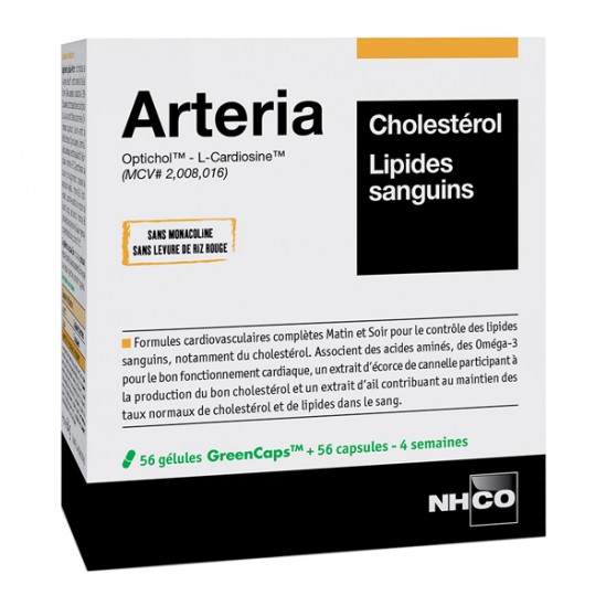 Nhco arteria cholestérol lipides sanguins 56 gélules + 56 capsules