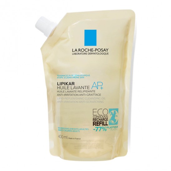 La Roche-Posay Lipikar AP+ huile lavante éco-recharge 400ml