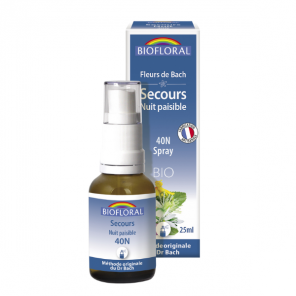 Biofloral Fleur de Bach Complexe secours - Nuit paisible 040N - spray - 25 ml