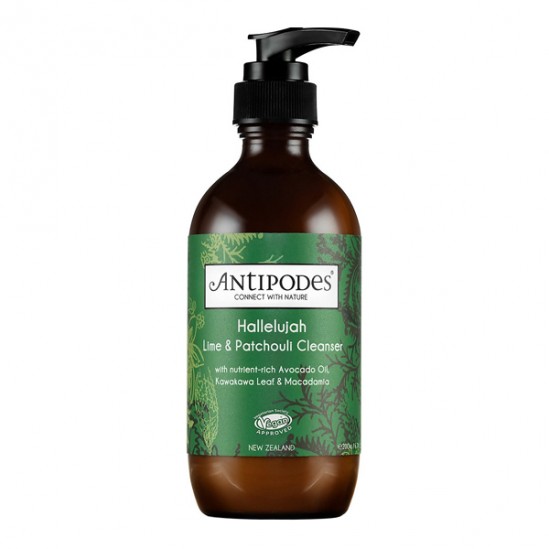 Antipodes Hallelujah nettoyant & démaquillant citron vert & patchouli 200ml