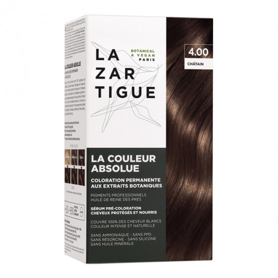 Lazartigue la couleur absolue kit 4.00 châtain chocolat