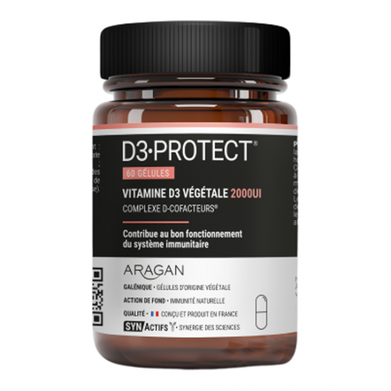 Aragan synactifs D3 protect vitamine 60 gélules