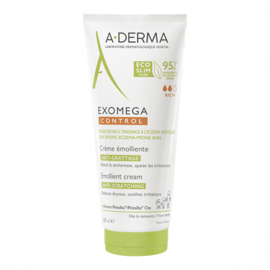 A-Derma Exomega Control crème émolliente anti-grattage 200ml