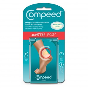 Compeed Pansements Ampoules Moyen Format pour le talon x 5