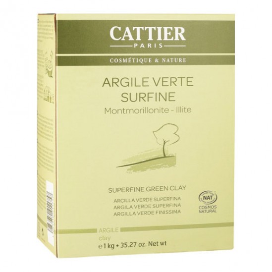 Cattier argile verte surfine montmorillonite - illite 1kg