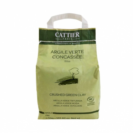 Cattier argile verte concassée illite 3kg
