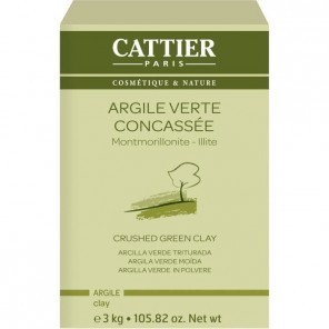 Cattier argile verte concassée illite 3kg