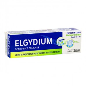 Pierre fabre elgydium dentifrice éducatif révélateur de plaque 50ml