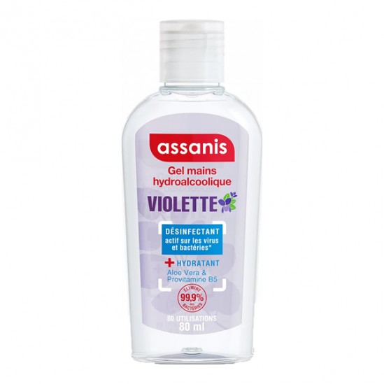 Assanis gel hydroalcoolique violette 80ml