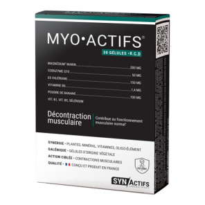 Aragan synactifs myoactifs décontraction musculaire 30 gélules