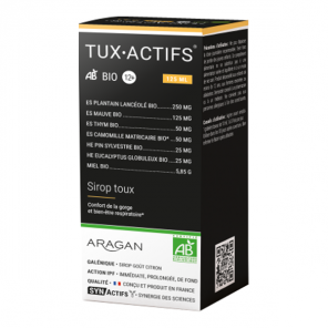 Aragan synactifs tuxActifs bio 12+ 125ml