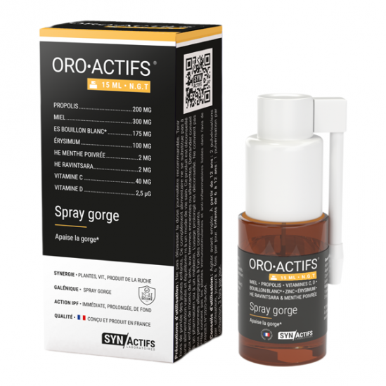 Aragan oroactifs spray gorge 15ml