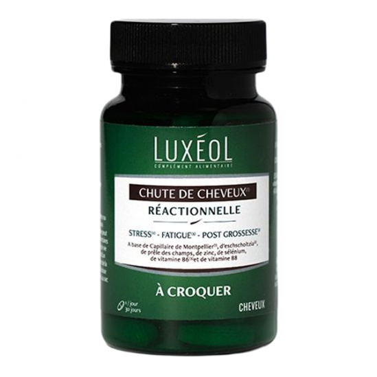Luxéol chute de cheveux réactionnelle à croquer