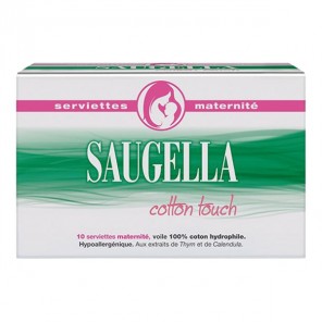 Saugella cotton touch 10 serviettes maternité