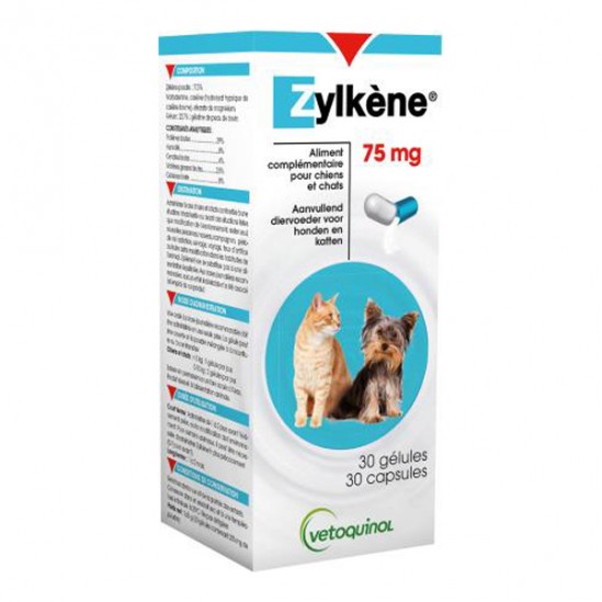 Vétoquinol zylkène 75mg 30 gélules