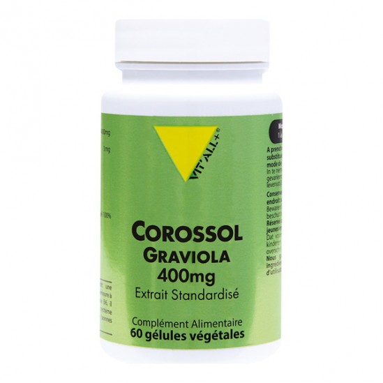 Vitall+ Corossol Graviola 400mg 60 gélules végétales