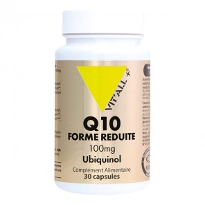 Vitall + Q10 réduit 100mg ubiquinol 30 capsules