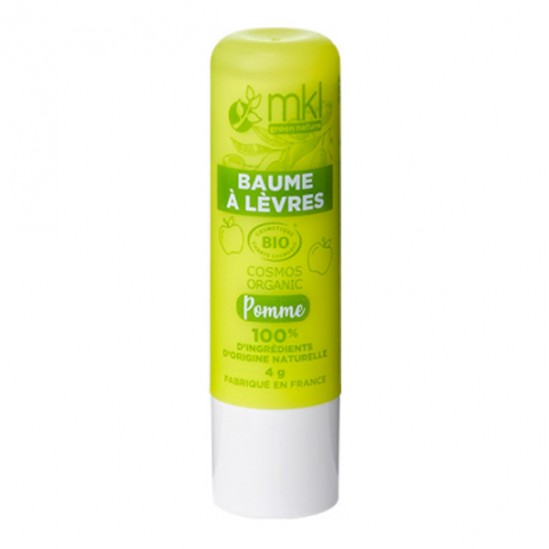 Mkl green nature baume à lèvres bio pomme 4g