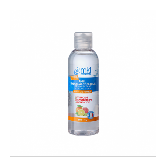 Mkl green nature gel hydroalcoolique mains agrumes 100ml