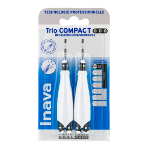 Inava trio compact 0/0/0 brossette interdentaire 6 recharges