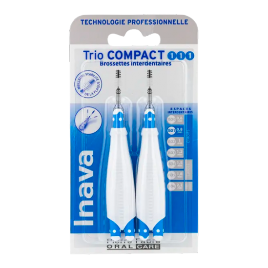 Inava brossettes trio compact bleue iso 111