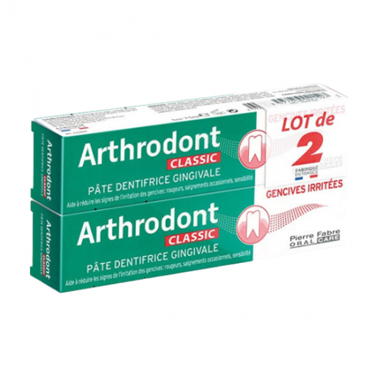 Arthrodont classic pâte dentifrice gingivale 2x75ml