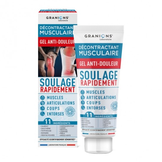 Granions décontractant musculaire gel anti-douleur 100ml