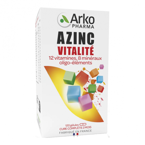 Arkopharma azinc vitalité 120 gélules