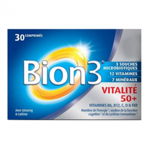 Bion 3 vitalité 50+ boîte de 30 comprimés