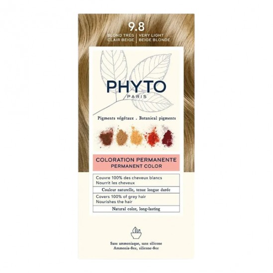 PhytoColor blond très clair beige 9.8 coloration permanente