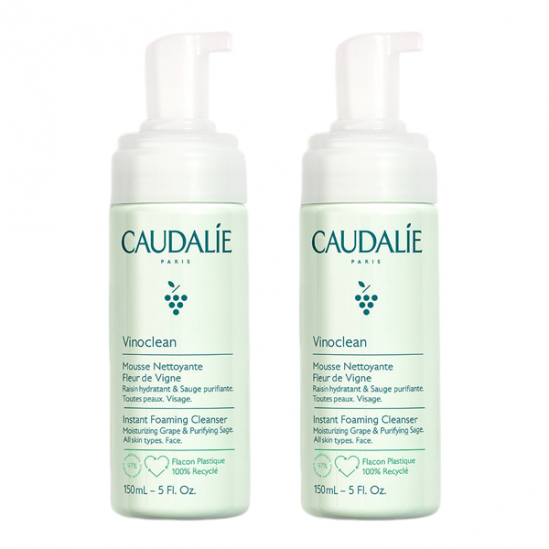 Caudalie Vinoclean mousse nettoyante Fleur de Vigne lot de 2x150ml