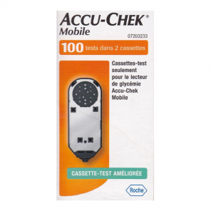 Accu-Chek Mobile cassette-test améliorée boîte 100 tests