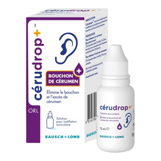 Bausch & Lomb Cérudrop bouchon de cérumen 12ml