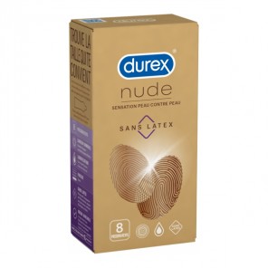 Durex Nude sans latex 8 préservatifs