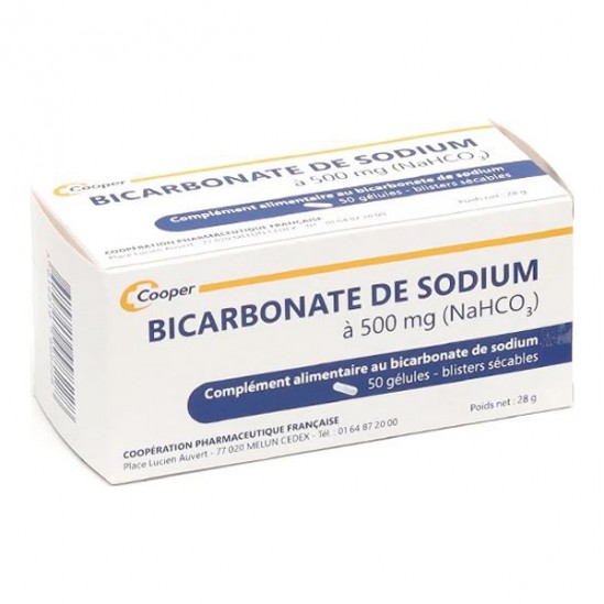 Cooper Bicarbonate de Sodium 500mg 50 gélules