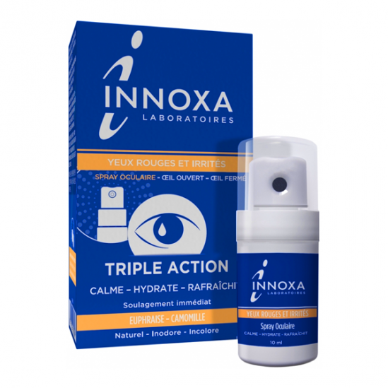 Innoxa spray oculaire yeux rouges et irrités 10ml