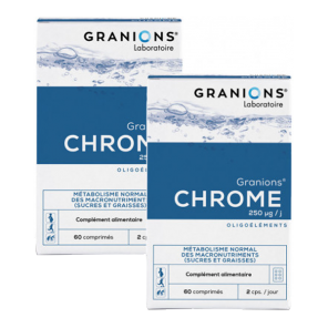 Granions Chrome 250 µg lot de 2 x 60 comprimés