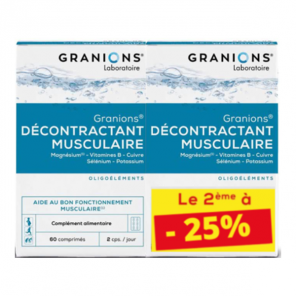 Granions Décontractant Musculaire lot de 2 x 60 comprimés