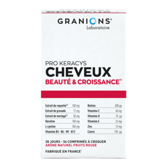 Granions Pro Keracys cheveux beauté & croissance 56 comprimés à croquer